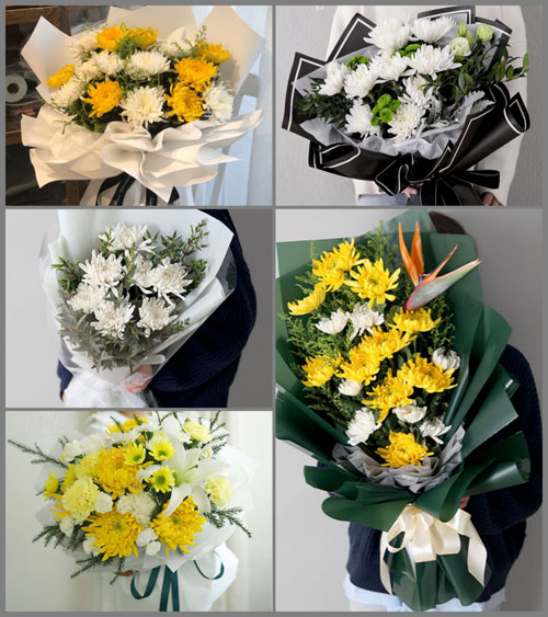 广东江门市台山市台城街道沙坑村白事花束代送